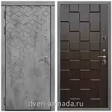 Дверь входная Армада Квадро Бетон тёмный / ОЛ-39 Эковенге